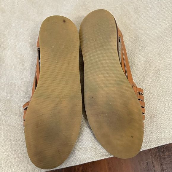 NISOLO Womens Huarache Weaved Leather Sandals in Almond PERU MADE - Picture 10 of 10